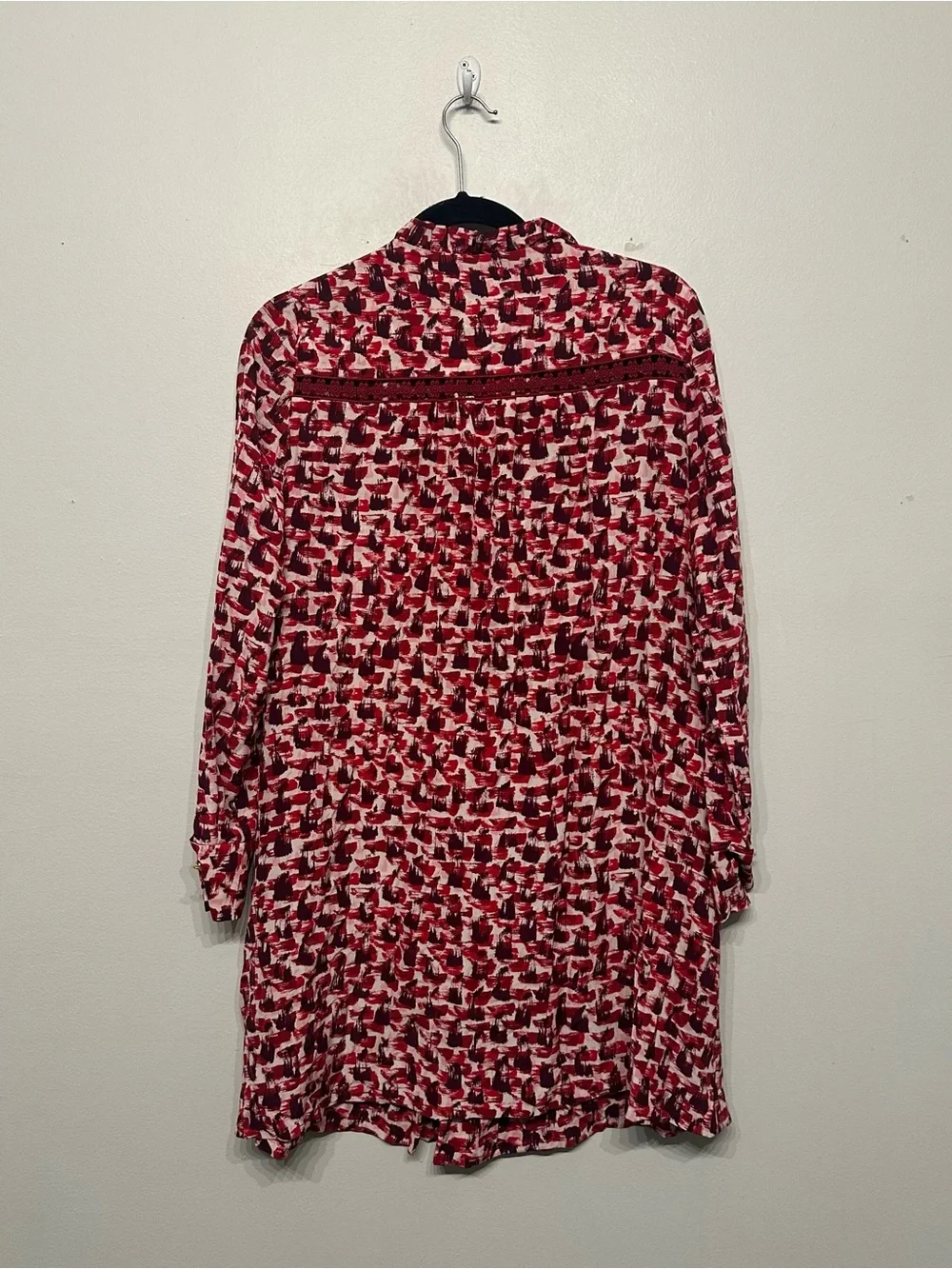 Kate Spade Print Brushed Silk Swing Dress Small